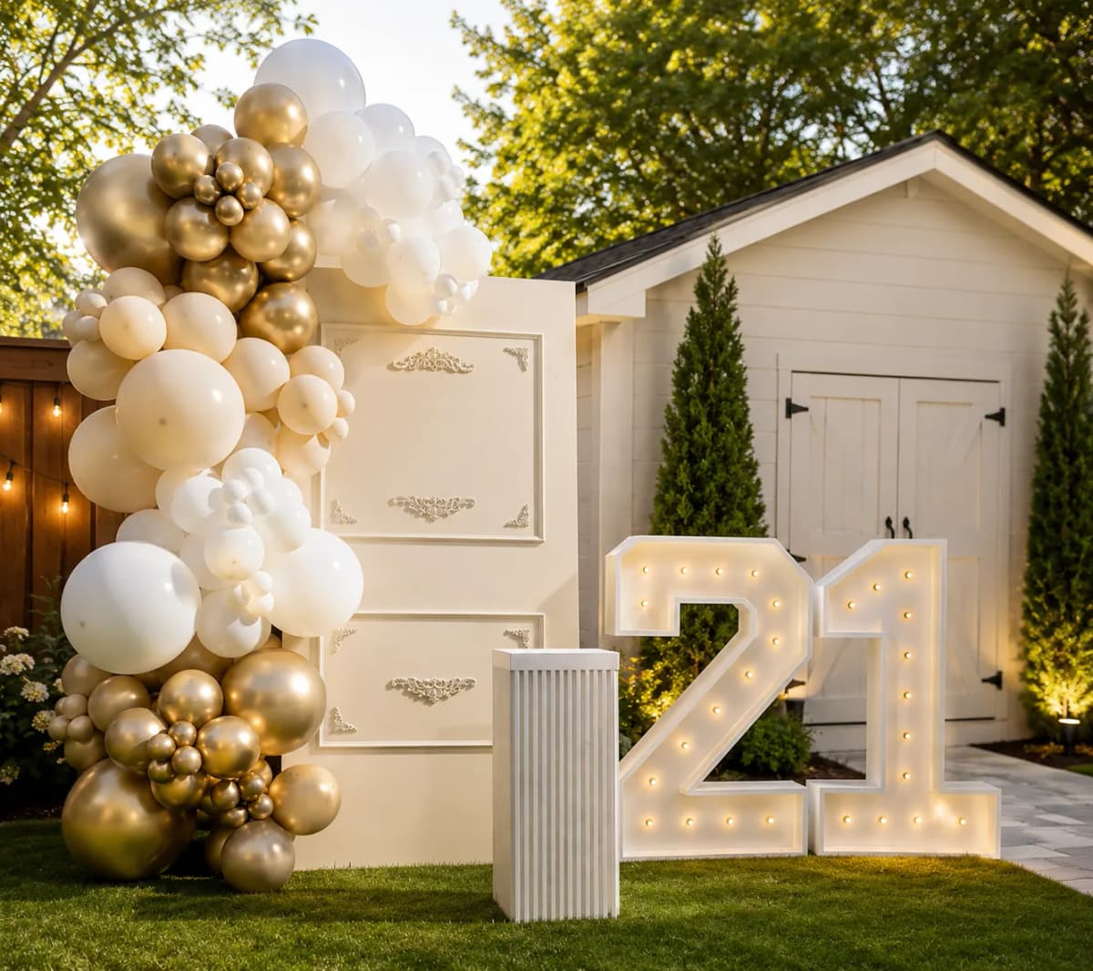 Backdrops & Balloon Decor at a Houston TX event
