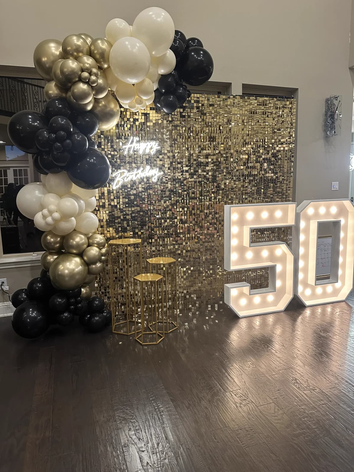 Backdrops & Balloon Decor at a Houston TX event