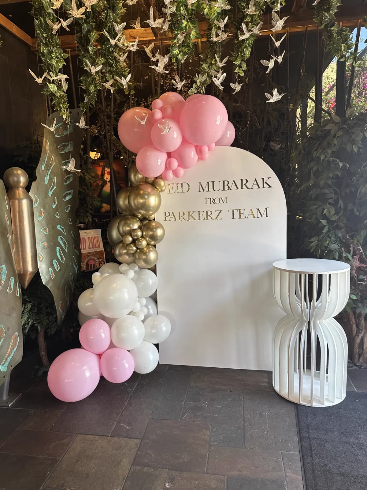 Backdrops & Balloon Decor at a Houston TX event