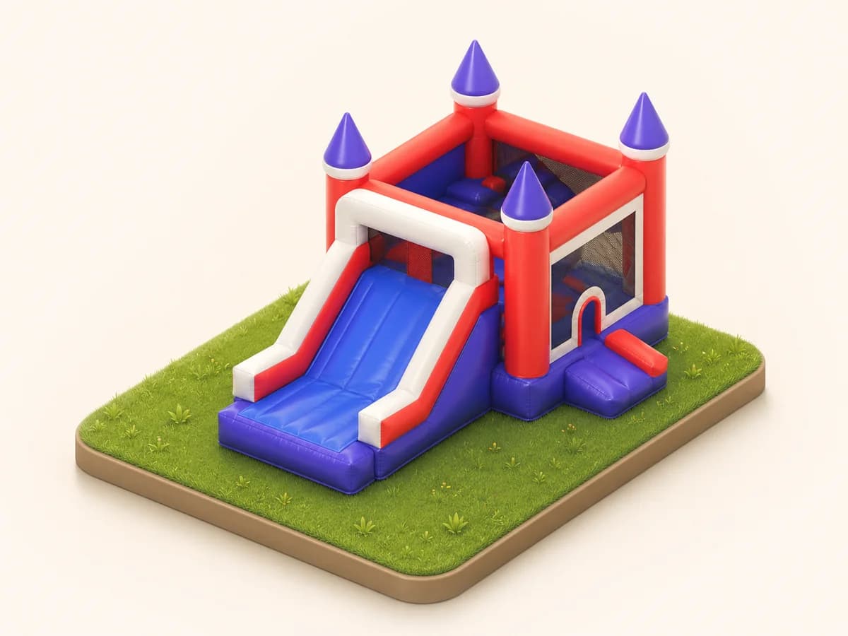 Castle Combo Bounce House (Dry) for rent in Houston TX - A&G Party Rental