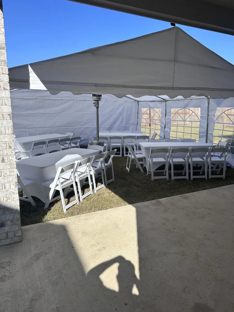 Tent 20x20 Package for rent in Houston TX - A&G Party Rental